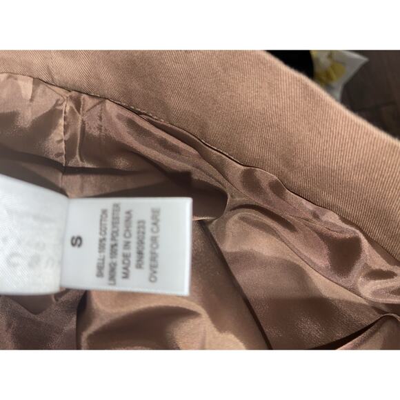 PacSun Embroidery Jacket Small Mens Brown Floral Zip Up - Picture 10 of 11